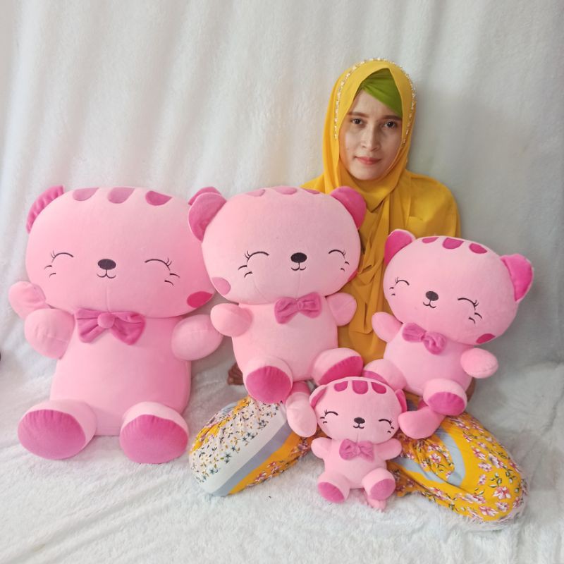 boneka PAKET KOMPLIT KUCING CANTIK ukuran S.XL,TANGGUNG dan JUMBO