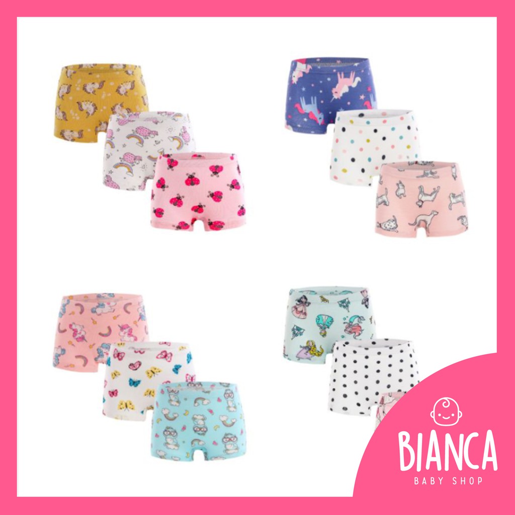 BIANCA - Celana Boxer Cewe 1 pack isi 3pc