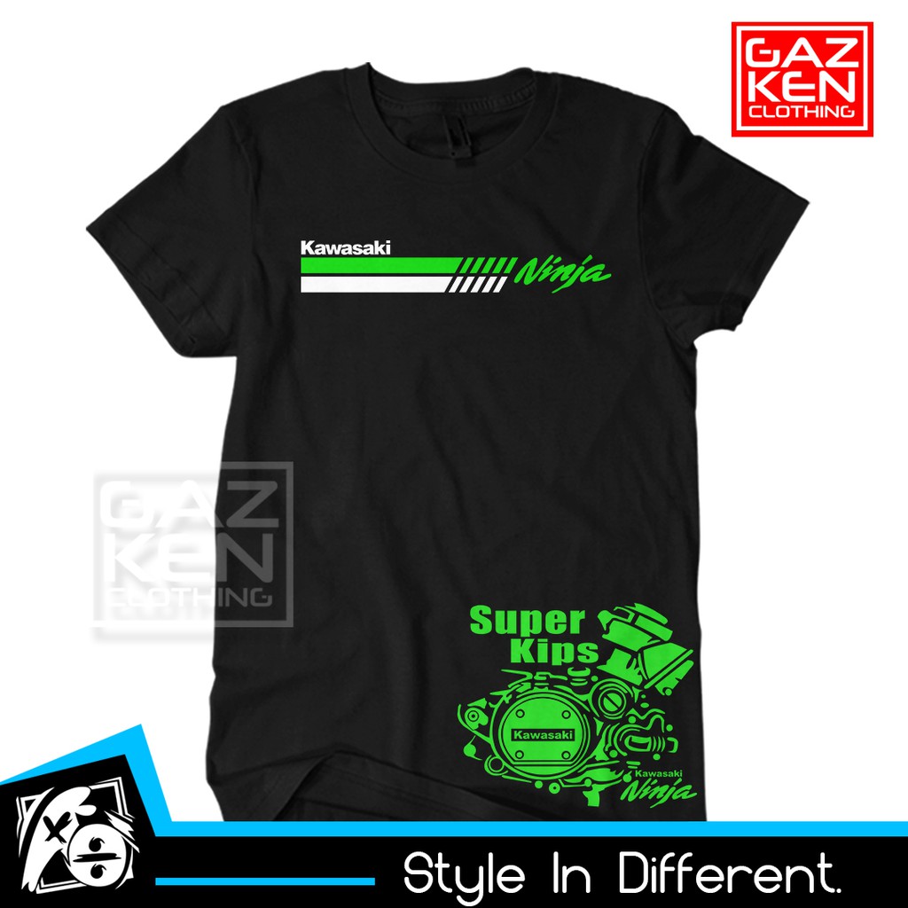 Kaos Kawasaki Ninja Super Kips 2 Stroke Rr Engine Baju Distro