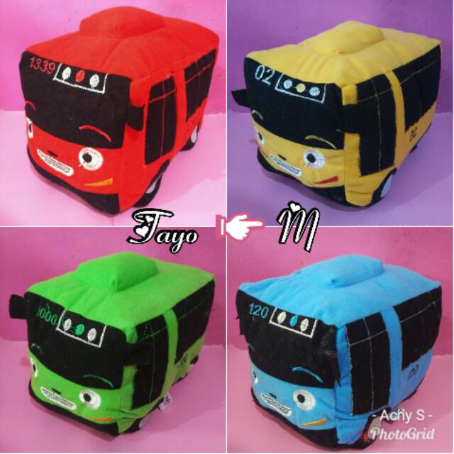 Boneka Bus Tayo ukuran M
