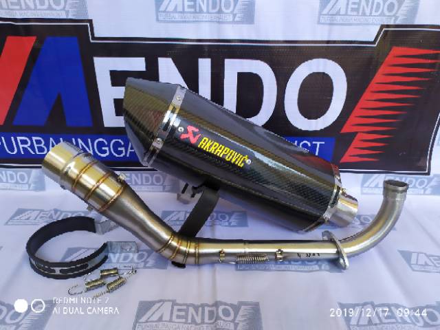 Knalpot Racing Akrapovic layang NMAX AEROX ADV GENIO PCX VARIO XMAX MIO SCOPY BEAT DLL-2