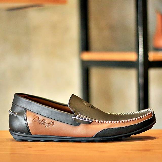 MOSCATTO - SEPATU SLIP ON PRIA - BRADLEYS original - KULIT SAPI ASLI