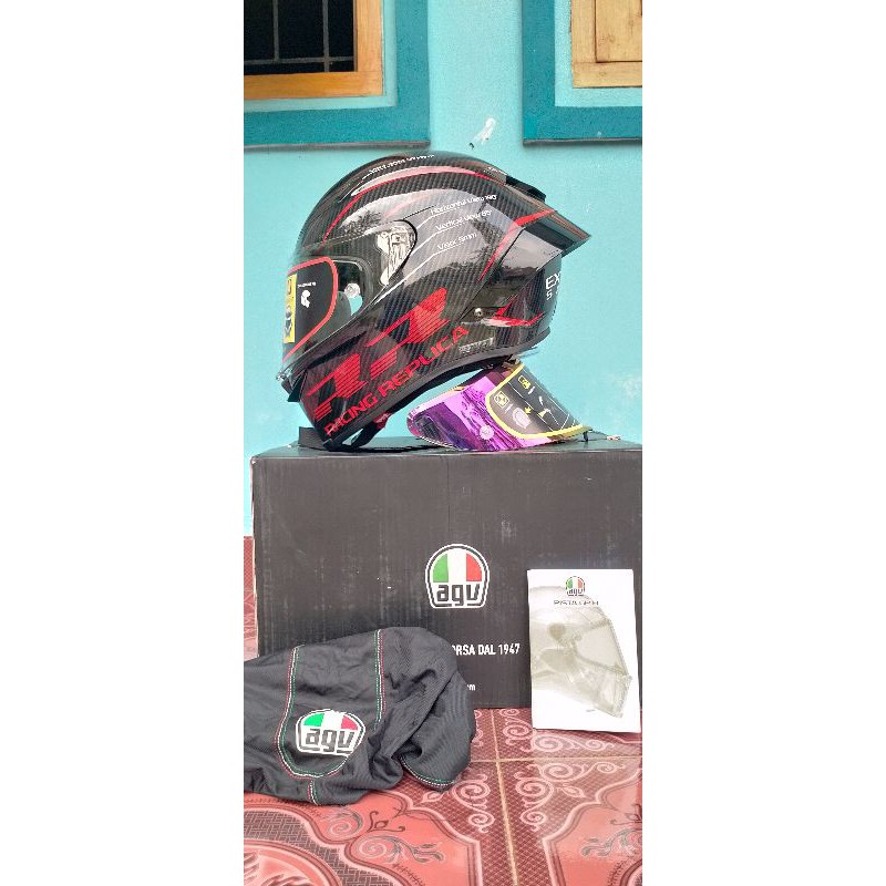 helm agv 1:1 pista gprr not corsa dql shoei arai x14 nollan hjc xlite kyt ttc tsr clone