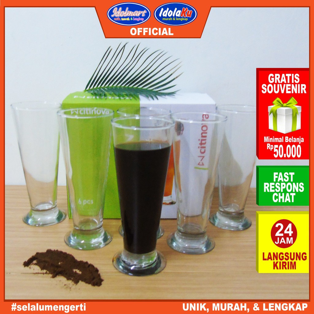 Jual Idolmart Citinova Gelas Dublin Isi 6 Pcs Gelas Set Isi 6 Gelas Kado Gelas Kaca Gelas Jus 7230