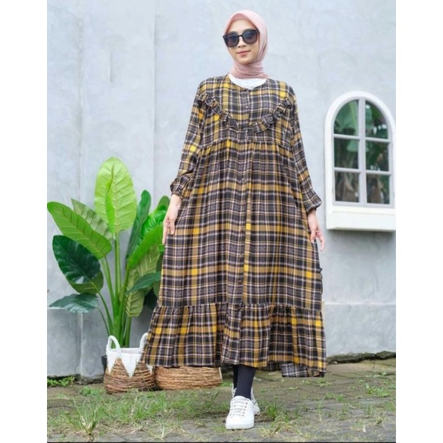 DRESS GAMIS RAYON FLANEL PREMIUM
