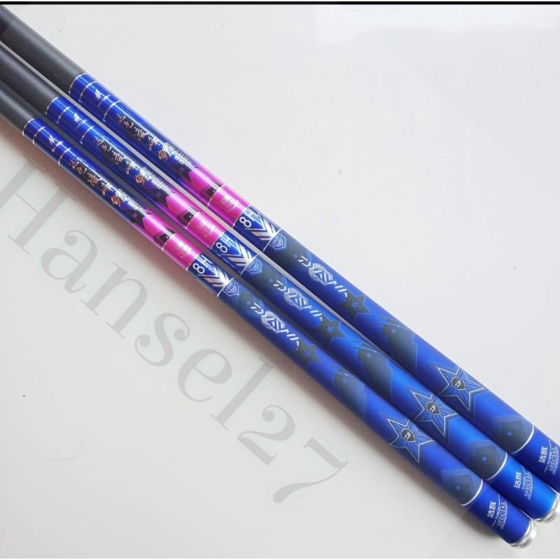 Tegek import Daiwa Seiko classical 6h & 8h 19T free ujung dan packing pipa pvc