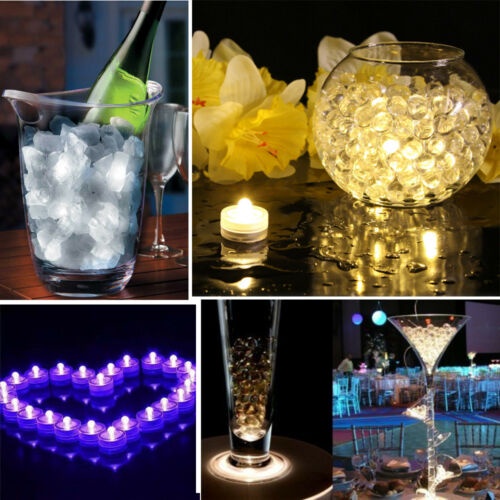 Aquarium LED Lighting Waterproof Candle Lamp/Lampu Lilin Tahan Air LED Untuk Pesta Pernikahan Bar Hotel/Fish Tank Diving Landscape Light/Party Wedding Colorful Lighting Lamp