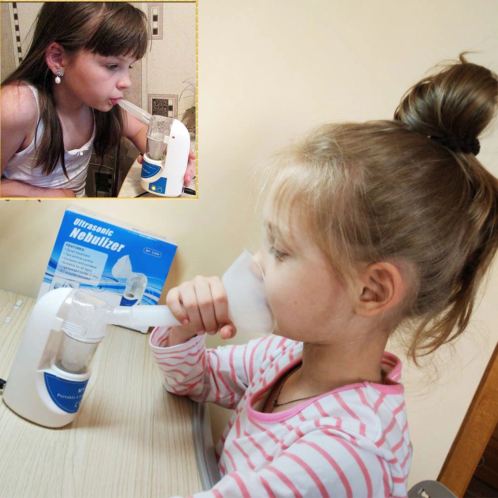 TaffOmicron Alat Nebulizer Anak / Bayi / Dewasa / Lansia Portable Alat Uap Pernafasan Bayi Inhaler Mesin Uap Asma
