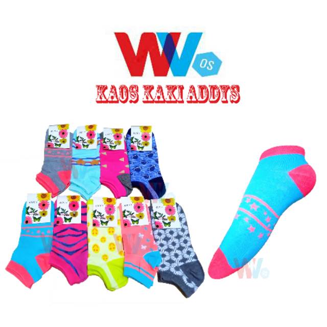 Kaos kaki wanita Addys mata kaki harga grosir