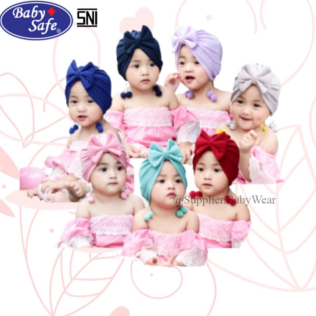 TURBAN ANAK MOTIF ANTING SNI 0-4 THN/TURBAN ANAK IMPOR/ TURBAN ANAK PEREMPUAN/ TURBAN ANAK LUCU/ TUR