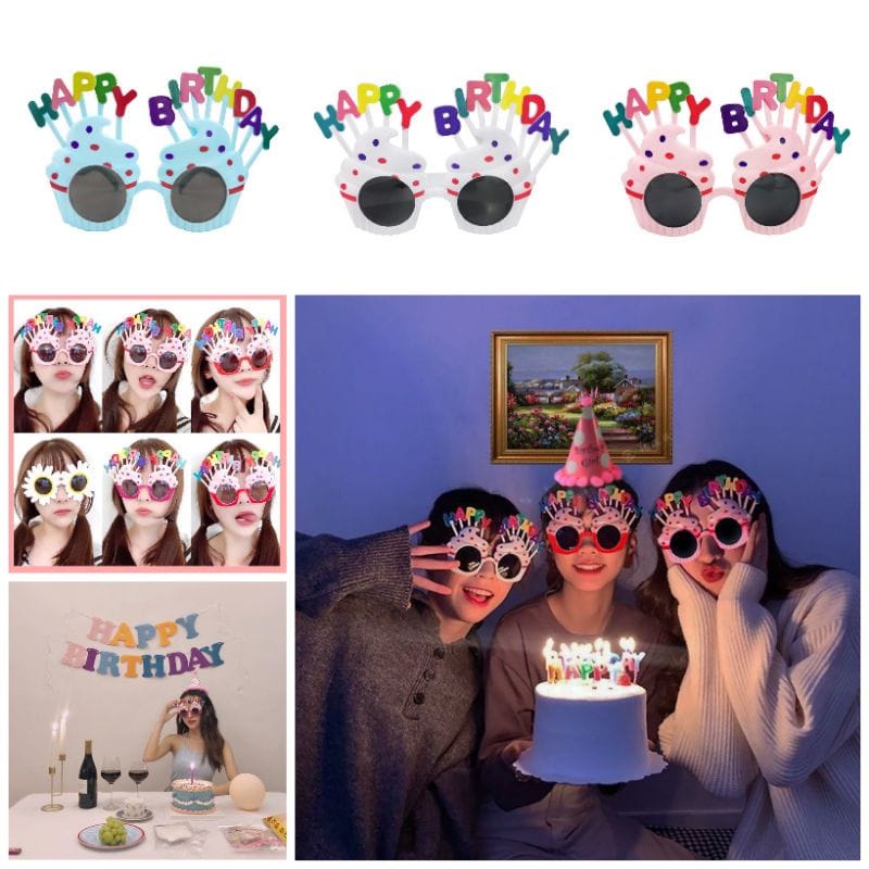 Kacamata Anak Motif CupCake Happy Birthday New Trend/Fashion High Quality Import Tmall88