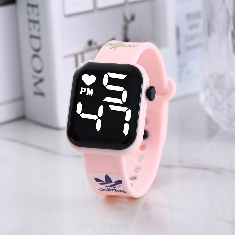 JAM TANGAN PRIA WANITA FREE BATERAI DIGITAL WATCH RUBBER ELEKTORNIK TOUCH  LED tahan air M134