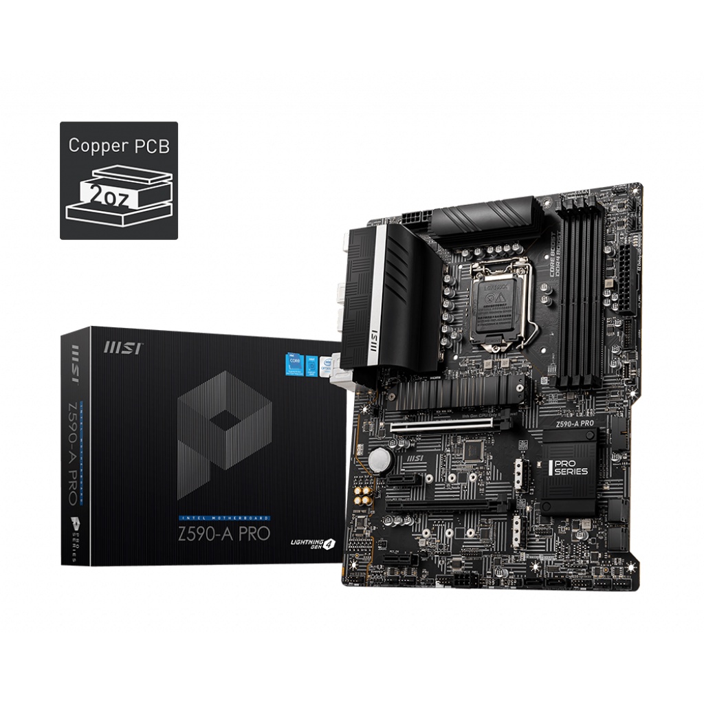 MSI MOTHERBOARD Z590-A PRO Intel Z590 LGA 1200 ATX