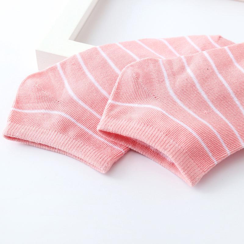 Kaos Kaki Low Cut Motif Garis Bahan Katun Breathable untuk Kaos Kaki Low Cut Motif Garis Bahan Katun Breathable untuk