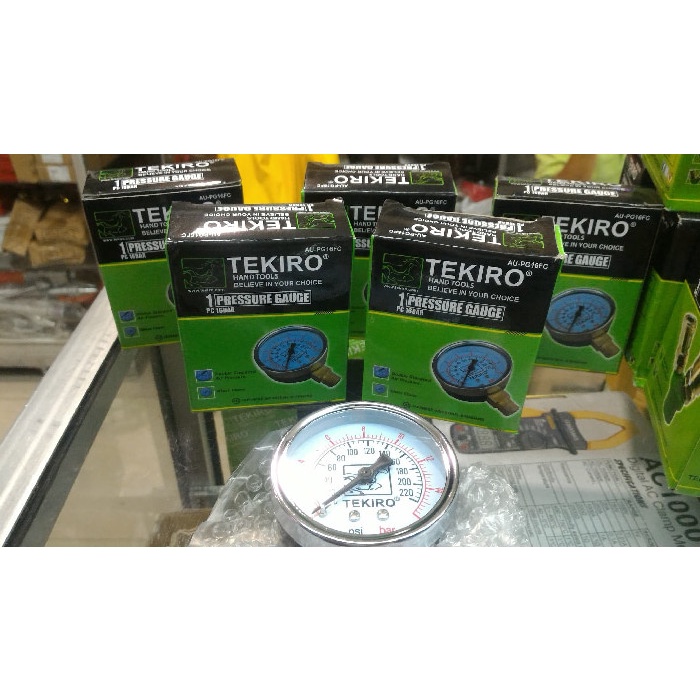 Pressure Gauge Tekiro 16 Bar / Meteran Angin Tekiro 16 Bar