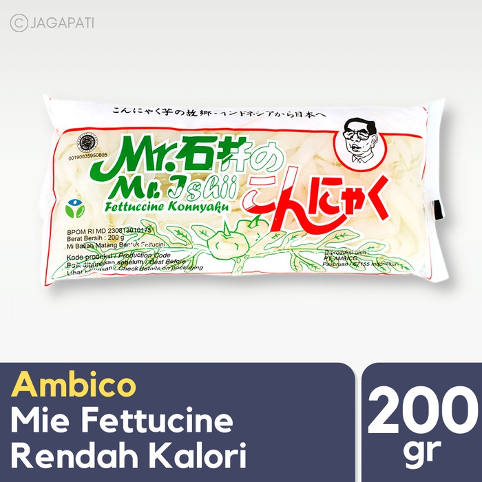 

Pasta-Aneka- Ambico - Wet Fettuccine Konnyaku 200Gr -Aneka-Pasta.