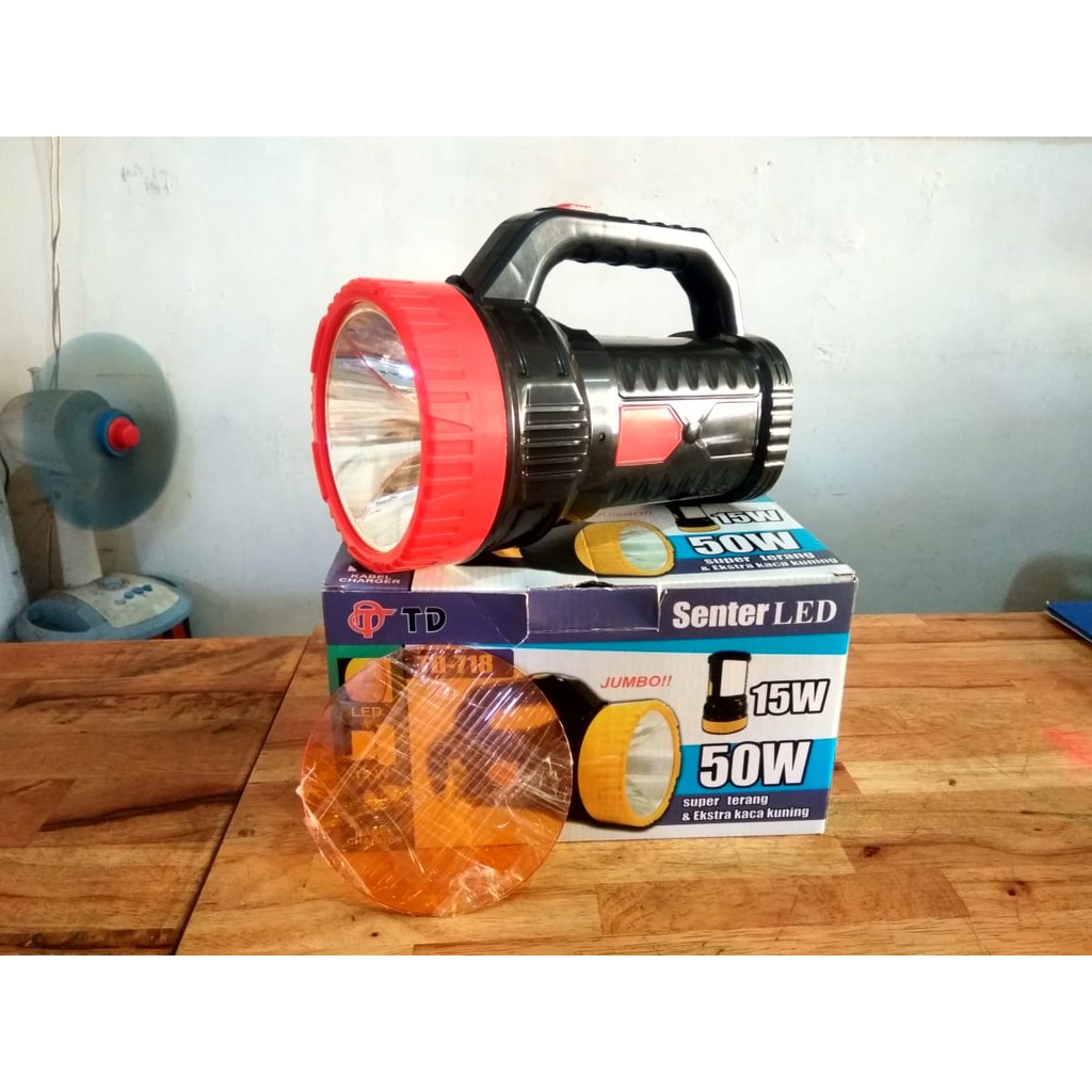 medan elektronik senter 2in1 emergency lamp td