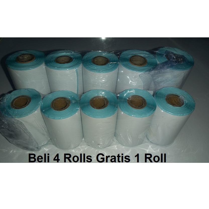 

aics STICKER THERMAL BLUETOOTH PRINTER Ukuran 58mm (BELI 4 ROL GRATIS 1ROL) canx636