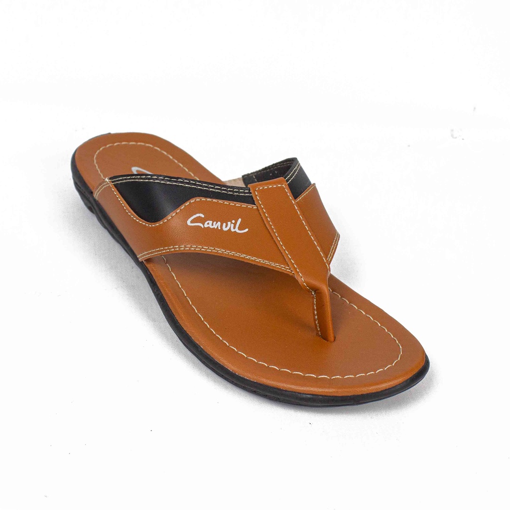 Sandal Jepit Pria Virale - Sandal Casual - Sandal Japit Pria CVL-01 TAN