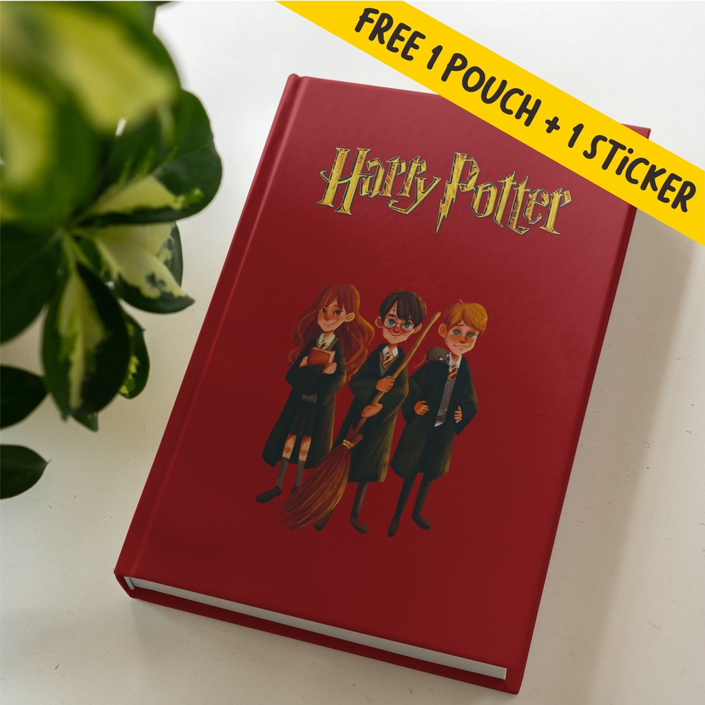 

Buku Catatan Notebook Planner Journal Agenda, Polos dan Dotted Harry Potter Trio