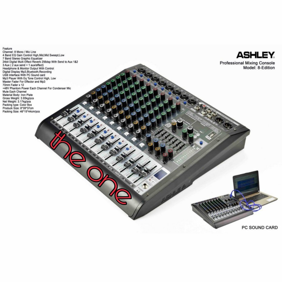 Mixer Audio Ashley 8 editon / 8edition 8 chanel original Ashley