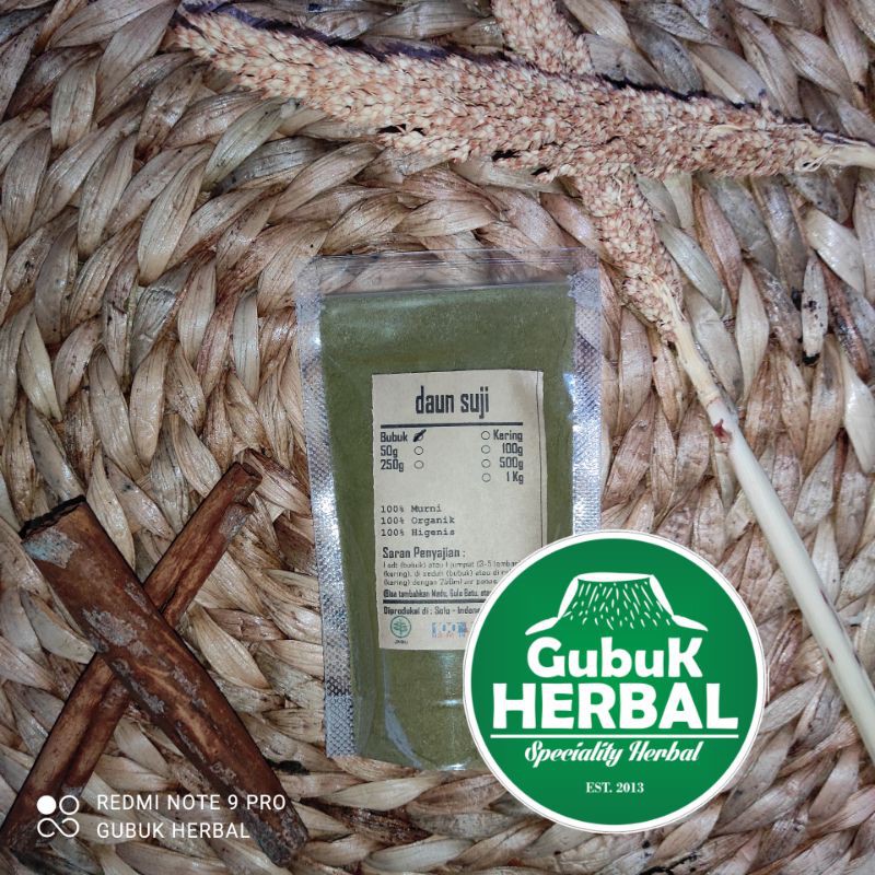 

DAUN SUJI BUBUK 100 Gram - MURNI - GRADE A