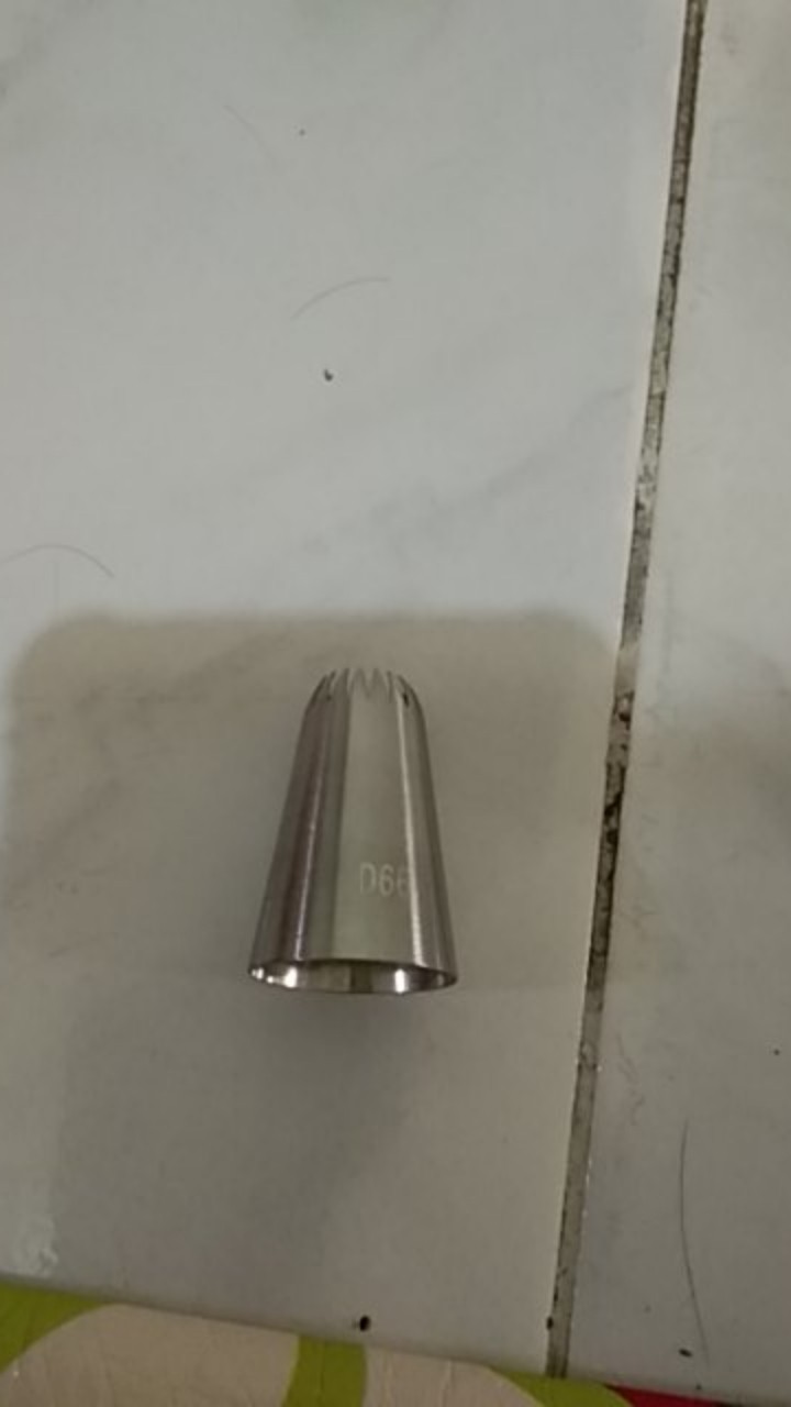 Weijiao D66 # 18 Spuit Piping Dengan Bahan Stainless Steel Dan Bentuk Bintang Untuk Hiasan Kue