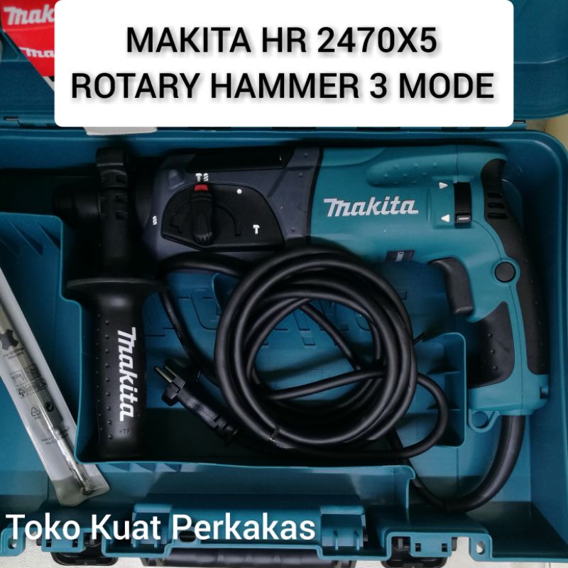 Rotary hammer bor beton HR 2470X5 / HR 2470 MAKITA mesin bor rotary hammer drill