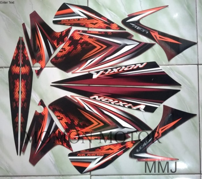 stiker striping yamaha vixion old 2008 2009 merah sticker