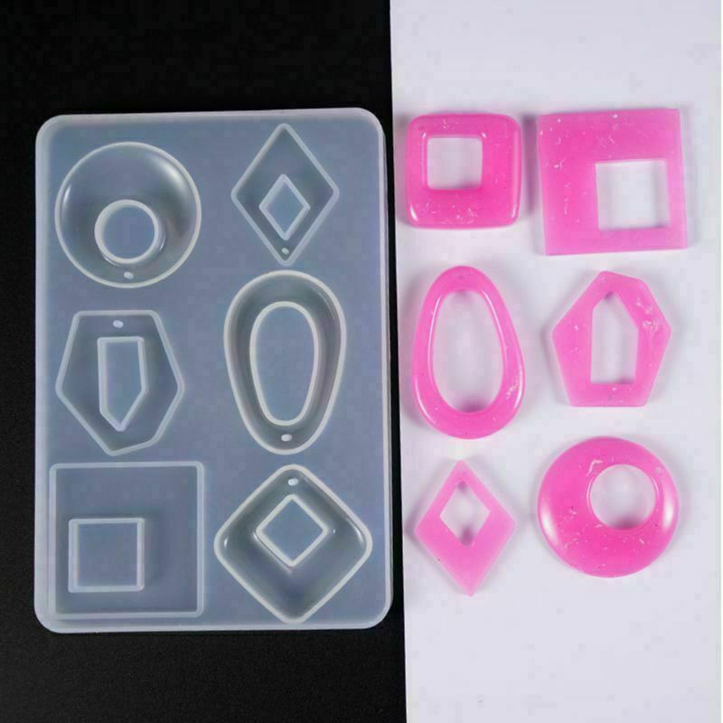 Cetakan Resin Epoxy Bahan Silikon Untuk Membuat Perhiasan Kalung / Anting / Liontin DIY