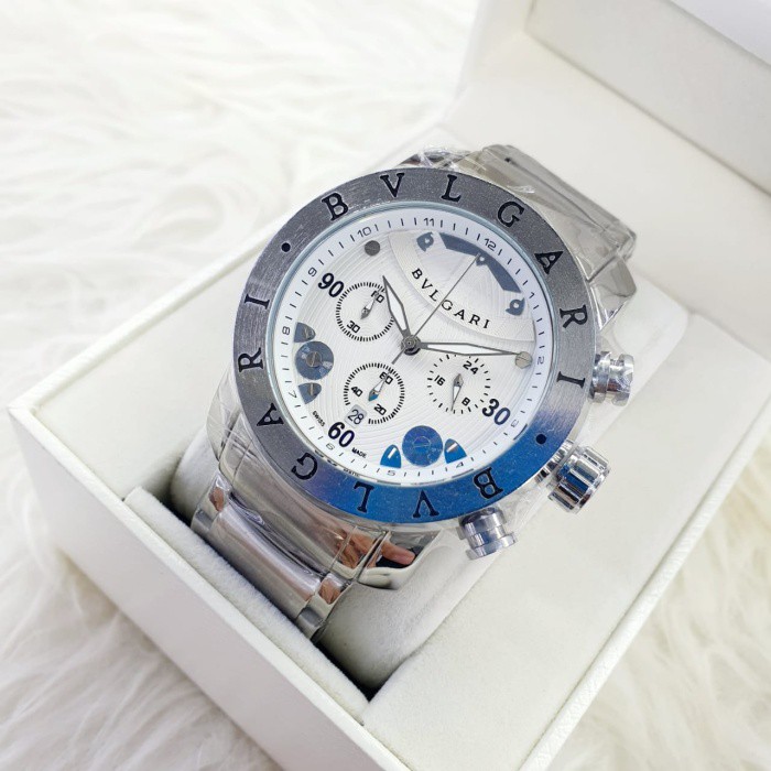 PROMO Jam Tangan Pria BVLGARI Chronograph