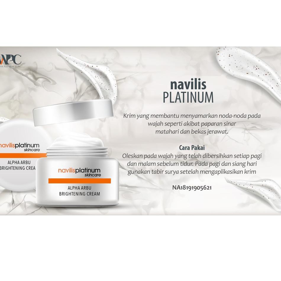 ➯WKZ Wijaya Platinum Navillis Alpha Arbu Brightening Cream ✢ ★★★