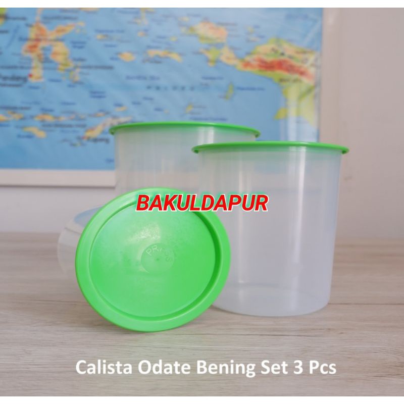 Calista Odate Set Bening Polos 3 Pcs - Toples Set Polos Isi 3 Pcs - Hijau