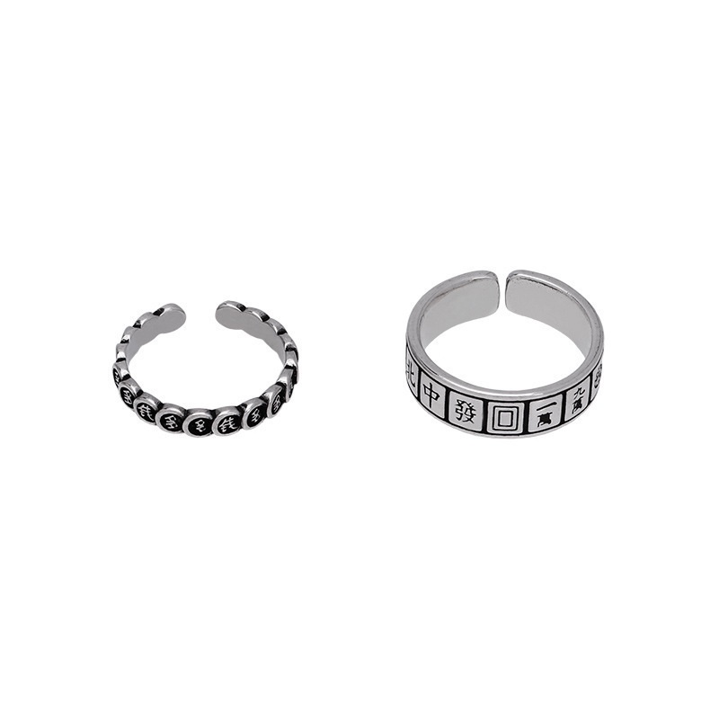 Cincin Mahjong Qianduoduo Gaya Retro Untuk Aksesoris