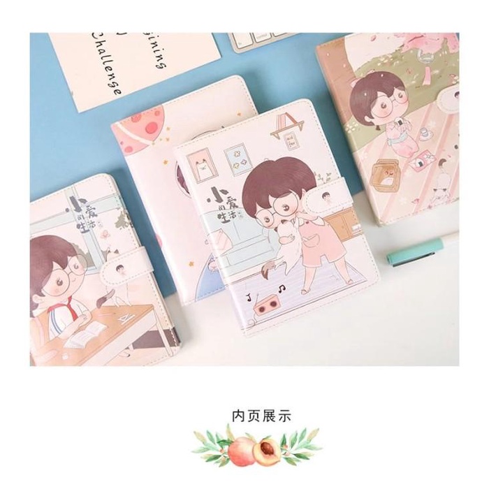 

notebook diary kertas gambar animasi buku catatan harian motif lucu