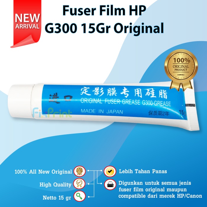 HP G300 Original Grease Fuser Film 15gr / 50gr Pelumas Fuser Fixing Sleeve Printer P1102 LBP6030