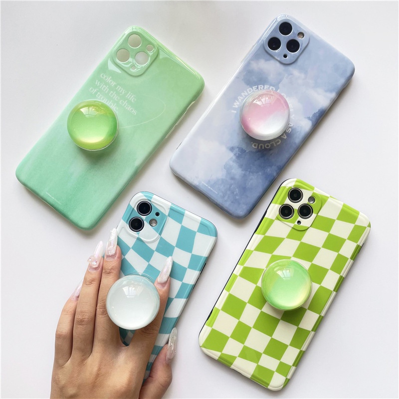 Popsocket Hp / Smartphone Bentuk Bola Kristal Warna-Warni