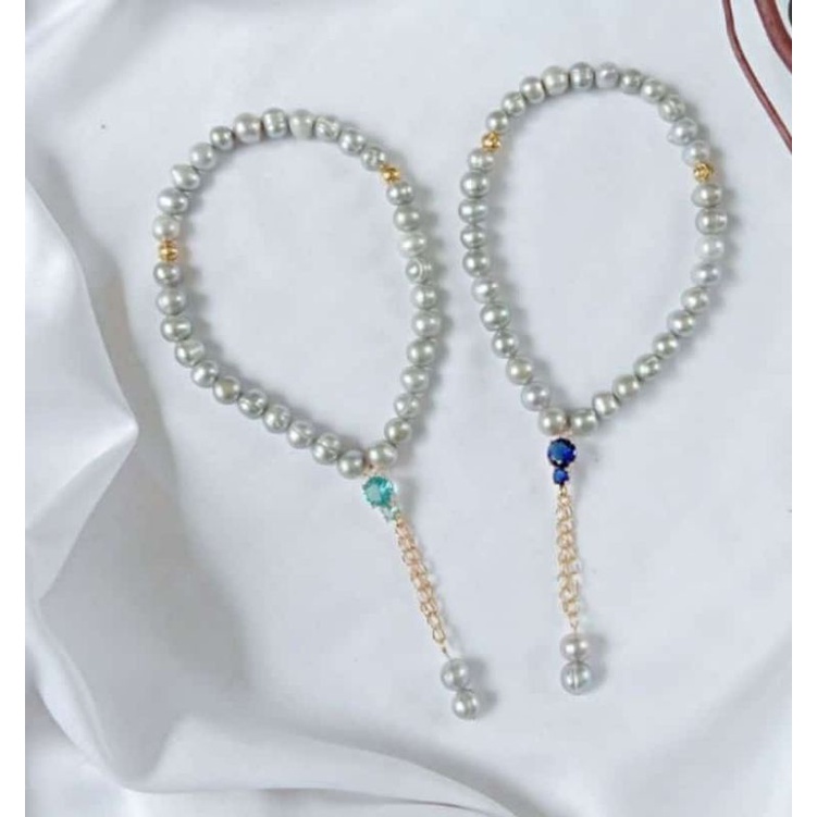 tasbih mutiara lombok 33butir rodhium