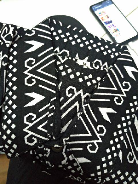 Hem, Lengan Pendek, Baju Batik, Batik Pekalongan, Atasan Pria, Seragam Batik