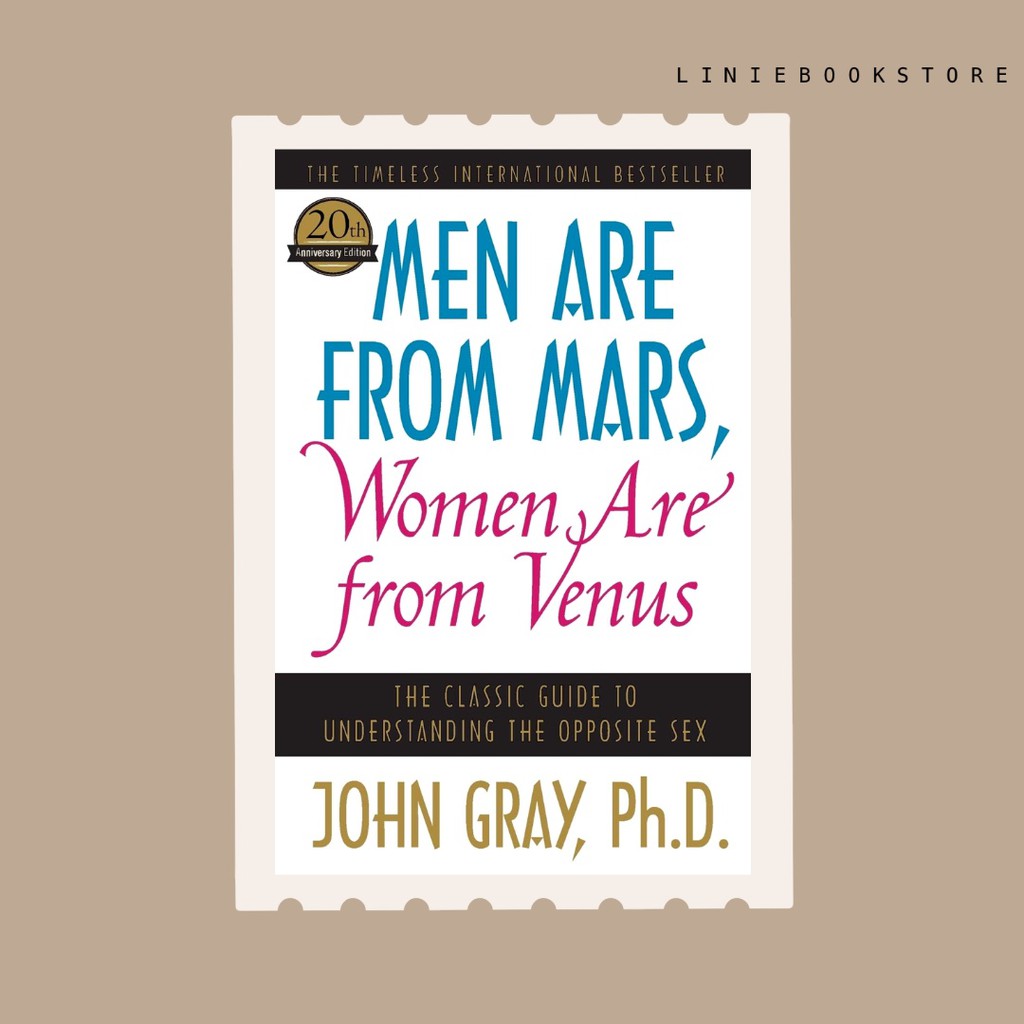 Men are from mars, women are from venus