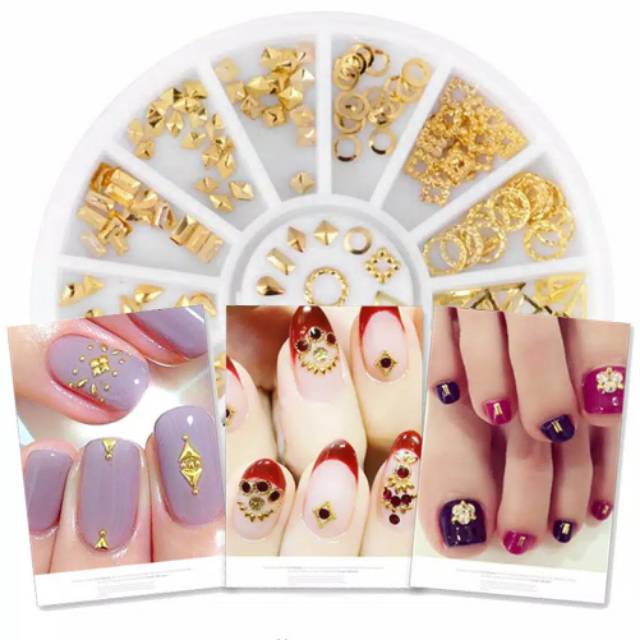 12 set Nail Art decoration / Nail Sequins