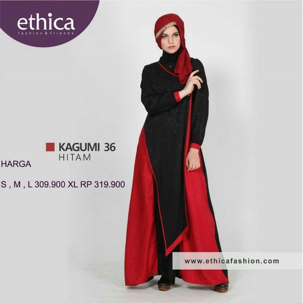 ETHICA / KAGUMI 36 HITAM / GAMIS DRESS WANITA