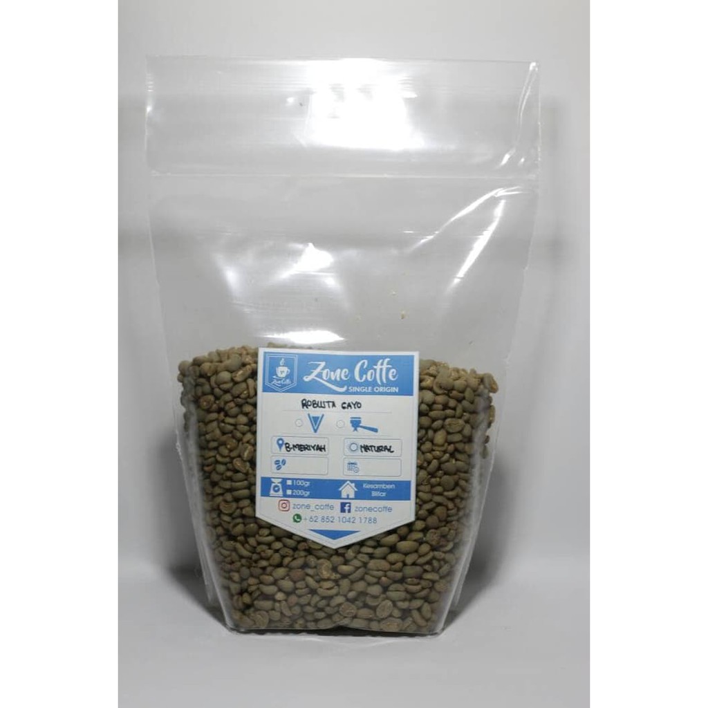 green bean kopi robusta gayo 1kg biji mentah