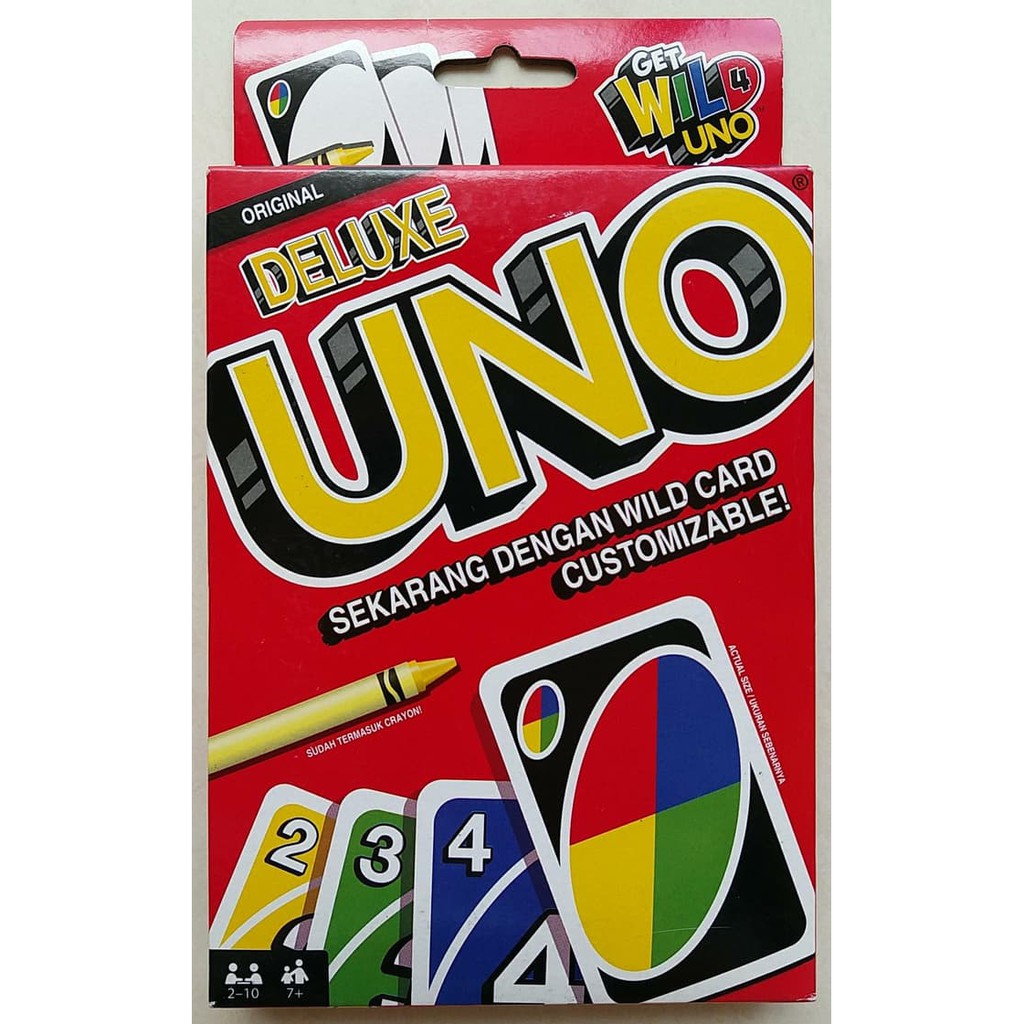 Special MATTEL, Deluxe UNO Card Original (Get Wild 4 UNO) Paling Murah