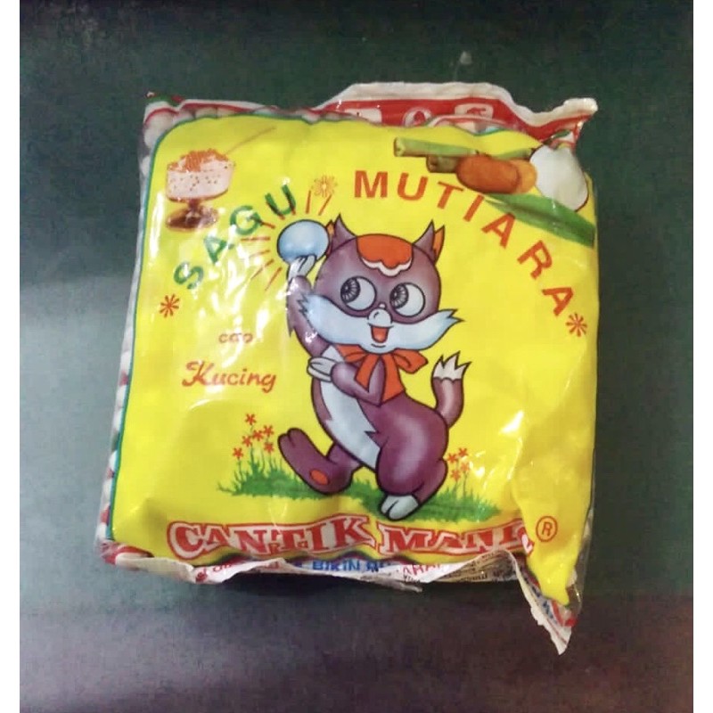 Sagu Mutiara Monte Cap Kucing Cantik Manis 70 gr