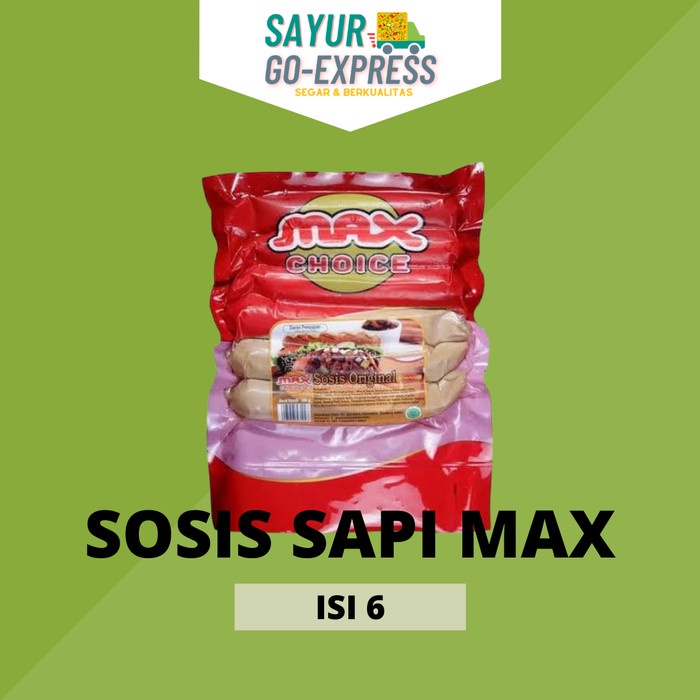 

sosis sapi max choice frozen isi 6