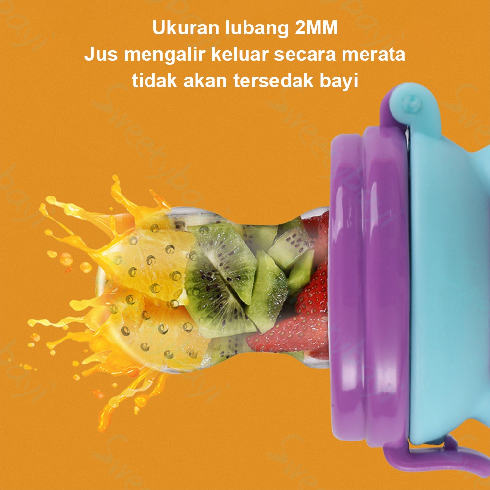 SweetyBayi Dot buah bayi mpasi Empeng buah bayi Baby fruit feeder silicon