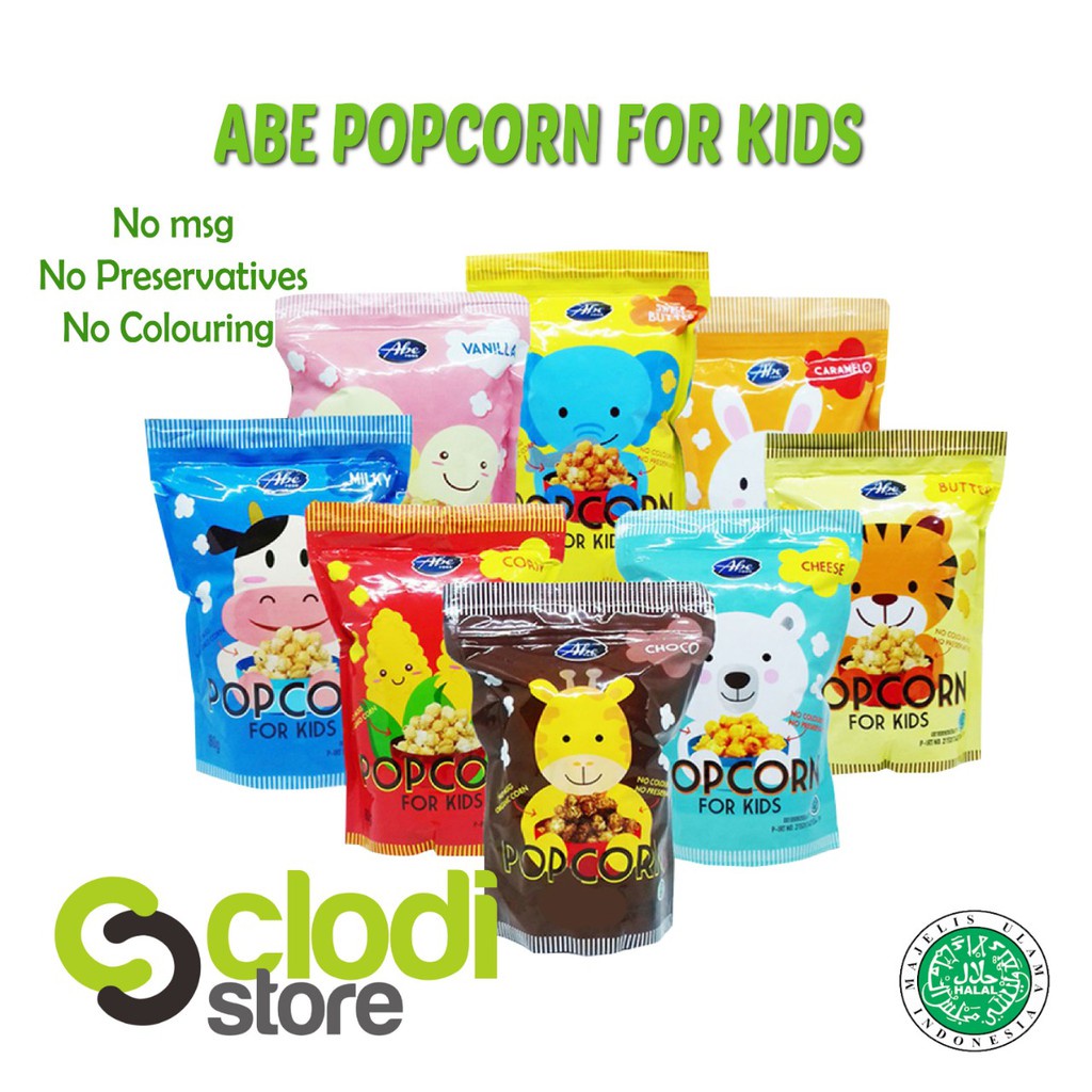 Popcorn abe food For Kids 80 Gr / popcorn anak Sehat