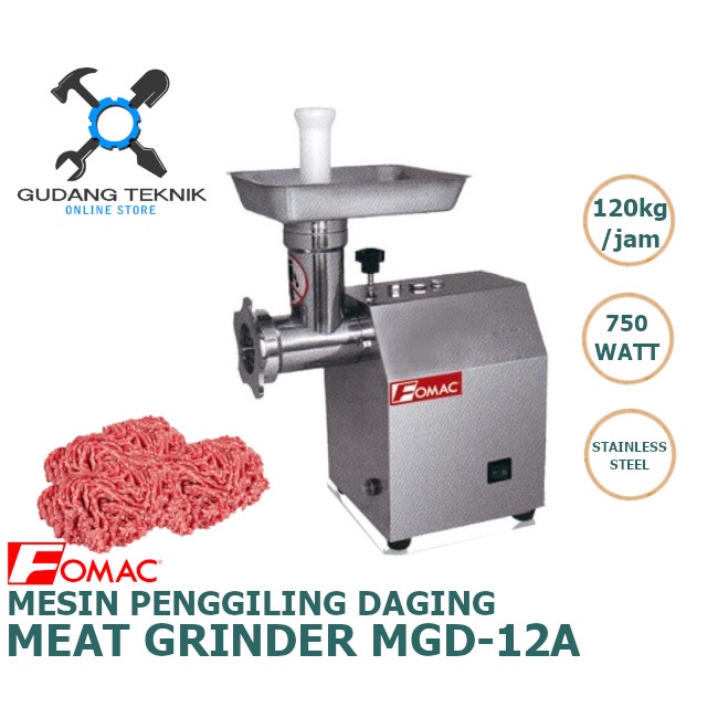 Mesin Penggiling Giling Daging FOMAC MDG-12A / Meat Grinder LISTRIK 750W MDG 12A FOMAC