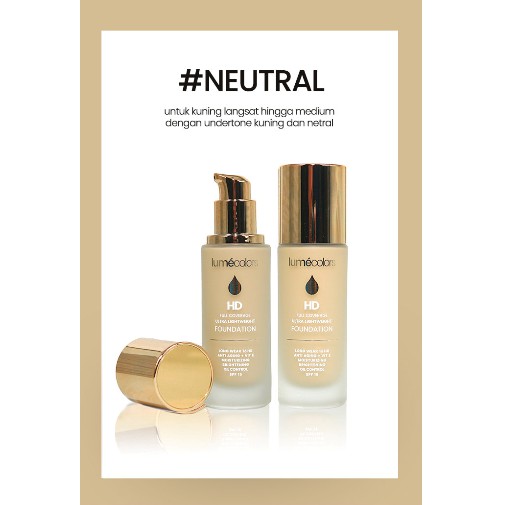Lumecolors HD Full Coverage Ultra Lightweight Foundation - Neutral